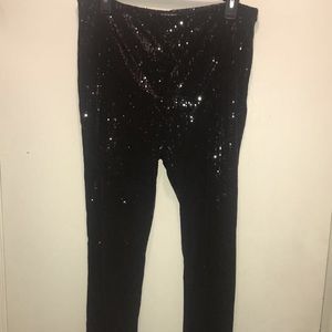 Black sequin pant